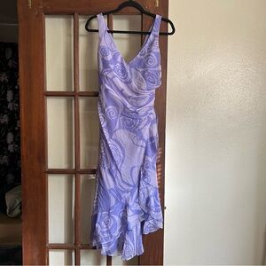 Jones New York Lavender Asymmetrical Dress (6)
